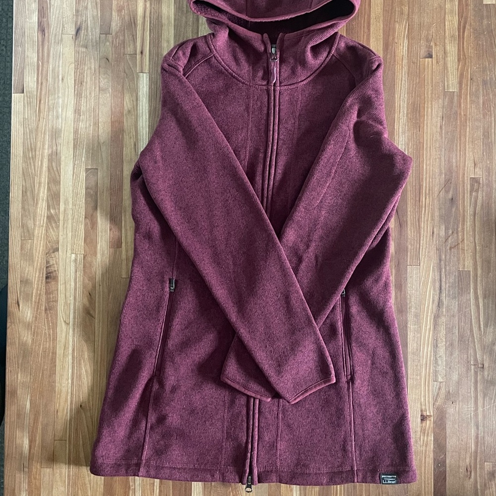 L.L. Bean Sweater Fleece Coat, Women’s XS Petite